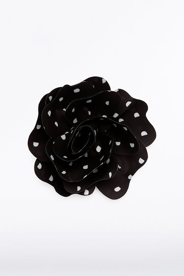 BLACK C SPOT FIORE BROOCH