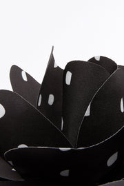 BLACK C SPOT FIORE BROOCH
