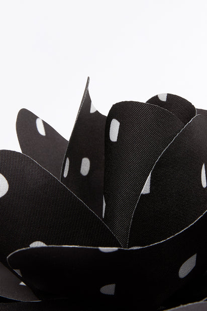 BLACK C SPOT FIORE BROOCH