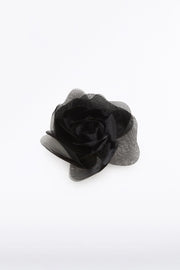 BLACK SMALL FIORE BROOCH