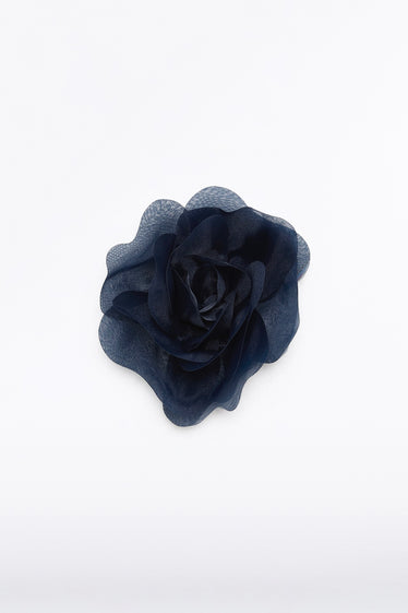 NAVY SMALL FIORE BROOCH