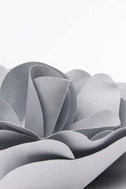 SILVER FIORE BROOCH