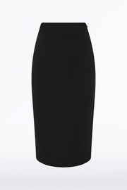 BLACK CREPE DINASTIA PENCIL SKIRT