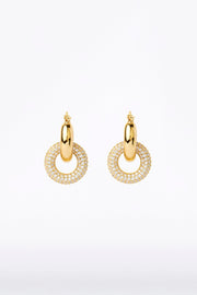 PAVE LINKS EARRING SMALL