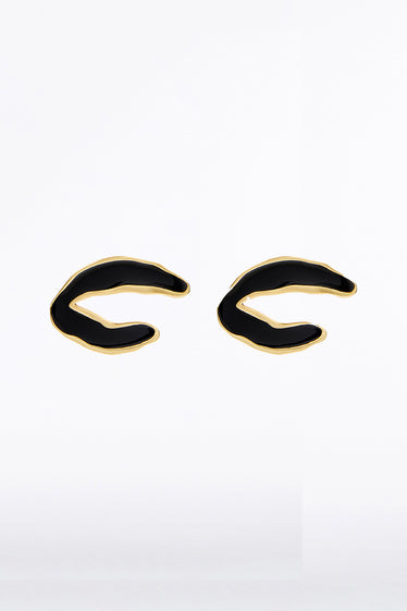 C ENAMEL EARRINGS
