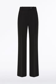 BLACK CREPE WIDE LEG PANT
