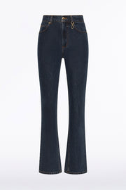 DARK INDIGO DENIM STRAIGHT LEG JEAN