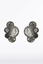 COIN CLUSTER EARRING