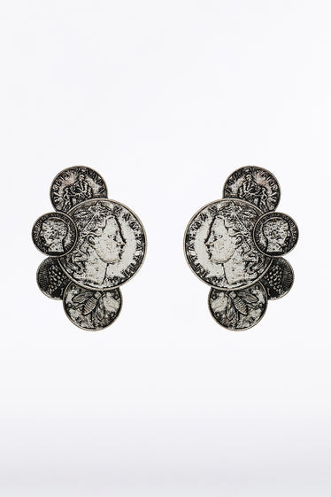 COIN CLUSTER EARRING