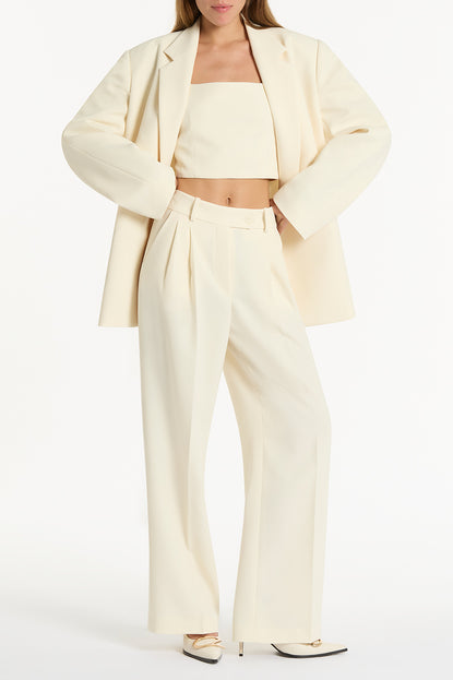 IVORY CREPE OVERSIZED JACKET – Carla Zampatti