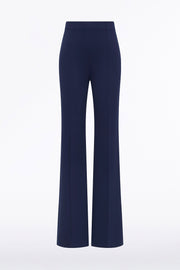 DEEP BLUE PONTE WIDE LEG PANT