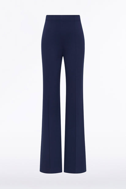 DEEP BLUE PONTE WIDE LEG PANT