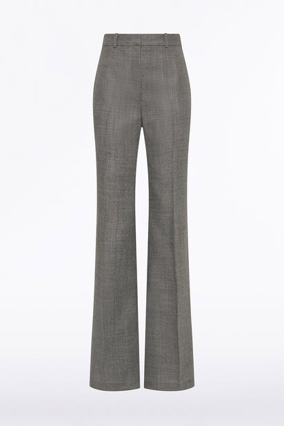 GREY MELANGE WOOL SUITING PANT