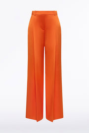 CLEMENTINE SATIN ACETATE DEEP PLEAT PANT