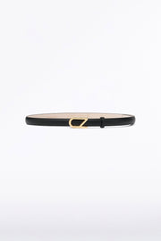 BLACK CZ THIN LOGO BELT