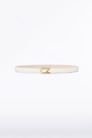 IVORY CZ THIN LOGO BELT