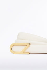 IVORY CZ THIN LOGO BELT