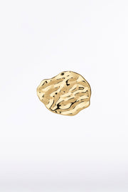 SMALL SCULPTURAL PETAL BROOCH
