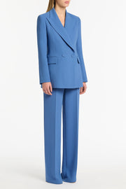 ATLAS CREPE DOUBLE BREASTED RELAXED BLAZER