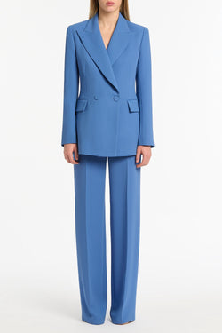 ATLAS CREPE DOUBLE BREASTED RELAXED BLAZER