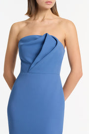 ATLAS CREPE SCULPTURAL GOWN