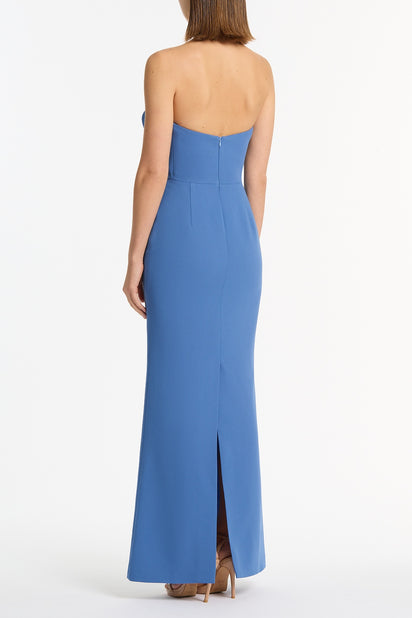 ATLAS CREPE SCULPTURAL GOWN