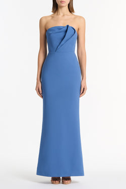 ATLAS CREPE SCULPTURAL GOWN
