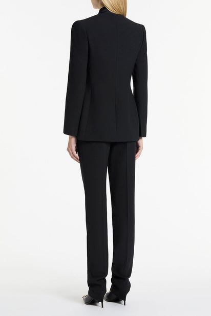 BLACK CREPE C BLAZER