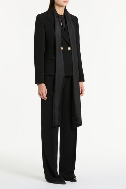BLACK CREPE FLORENCE JACKET Carla Zampatti
