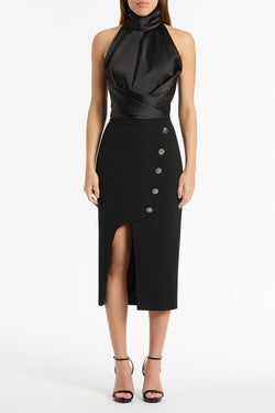 BLACK CREPE MONETA PENCIL SKIRT – Carla Zampatti