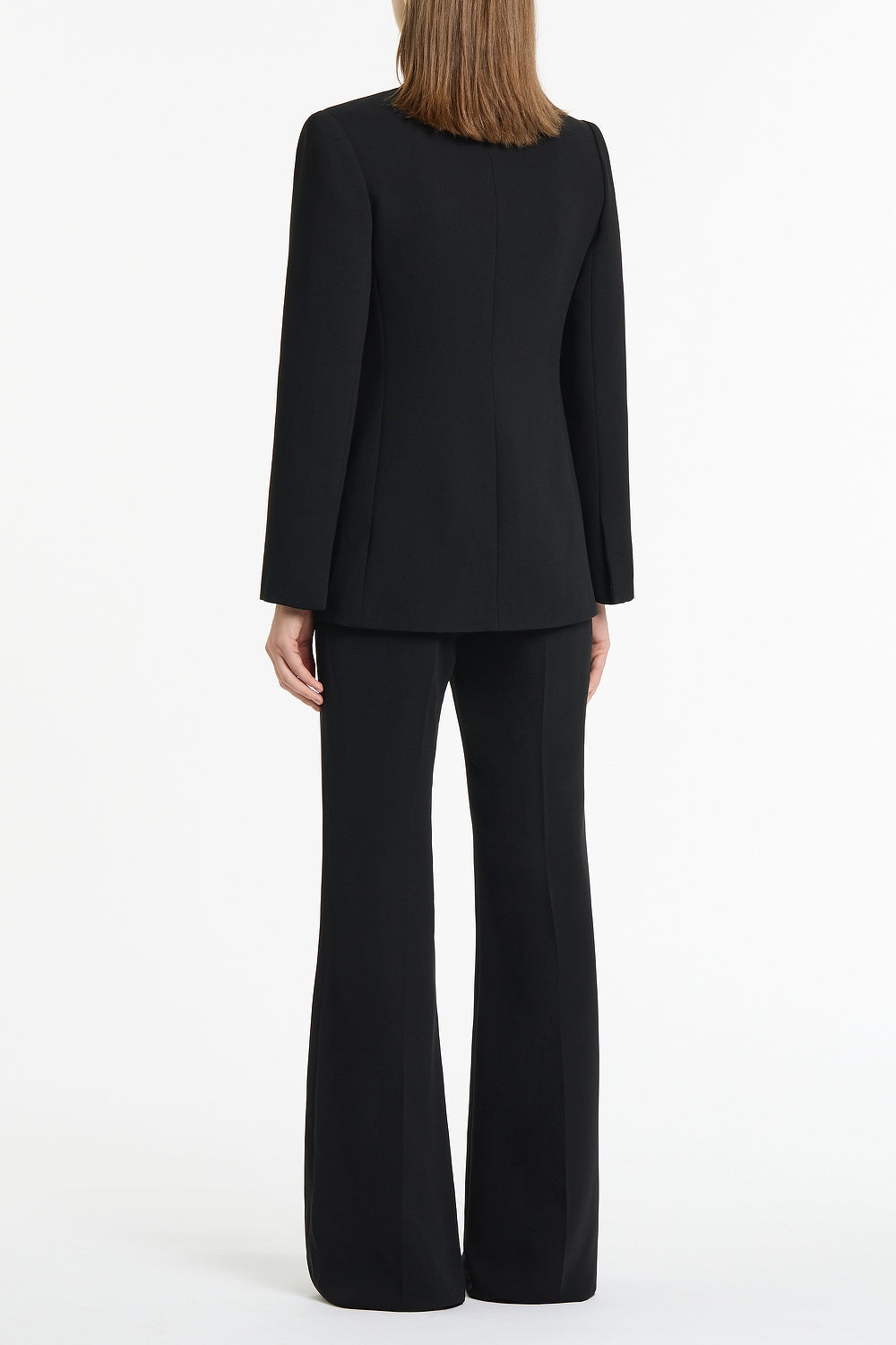 BLACK CREPE SHAWL COLLAR JACKET – Carla Zampatti