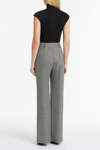 BLACK MATTE JERSEY EXTENDED POLO