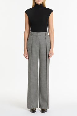 BLACK MATTE JERSEY EXTENDED POLO