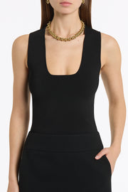BLACK MILANO KNIT TANK