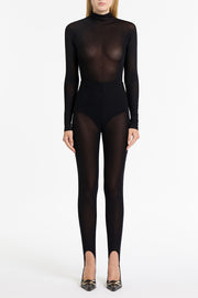 BLACK OMBRA MESH BODYSUIT