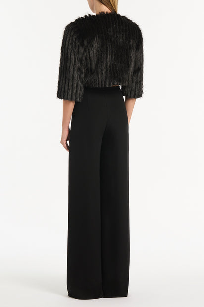 BLACK PIUMA FUR BOLERO