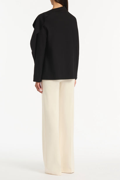 BLACK PONTE SHOULDER DETAIL TOP