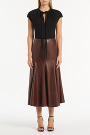 BLACK PONTE TIE DETAIL TOP
