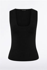 BLACK MILANO KNIT TANK