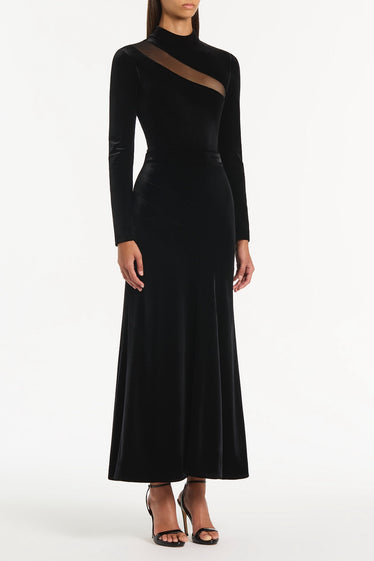 BLACK VELVET BODYSUIT