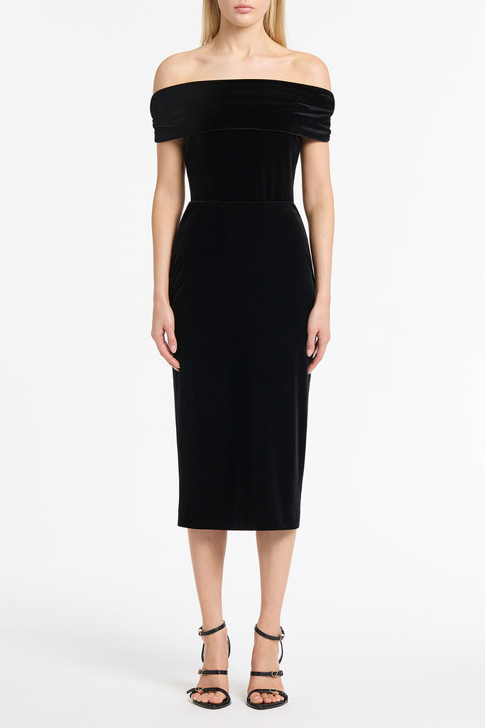 Velvet Pencil Skirt