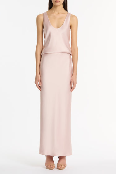 BLUSH LUSTRE SATIN SCOOP NECK CAMI