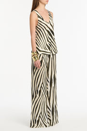 BOLD STRIPE PRINT PALAZZO PANT