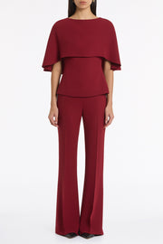 CABERNET CREPE BOOTLEG PANT