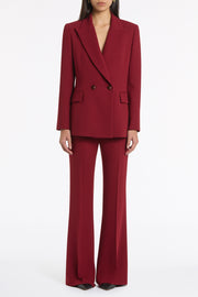 CABERNET CREPE DOUBLE BREASTED BLAZER