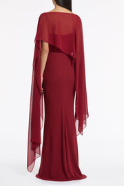 CABERNET GEORGETTE CASCATA WRAP