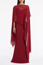 CABERNET GEORGETTE CASCATA WRAP
