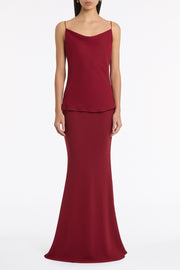 CABERNET GEORGETTE COWL NECK CAMISOLE