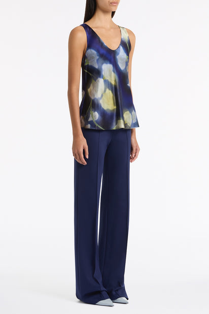 CALLA LILY SILK VISCOSE SCOOP CAMI