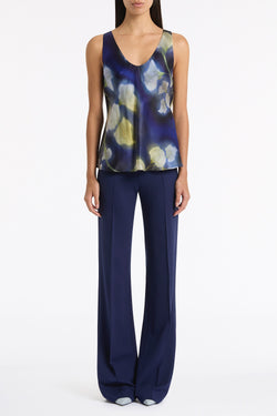 CALLA LILY SILK VISCOSE SCOOP CAMI